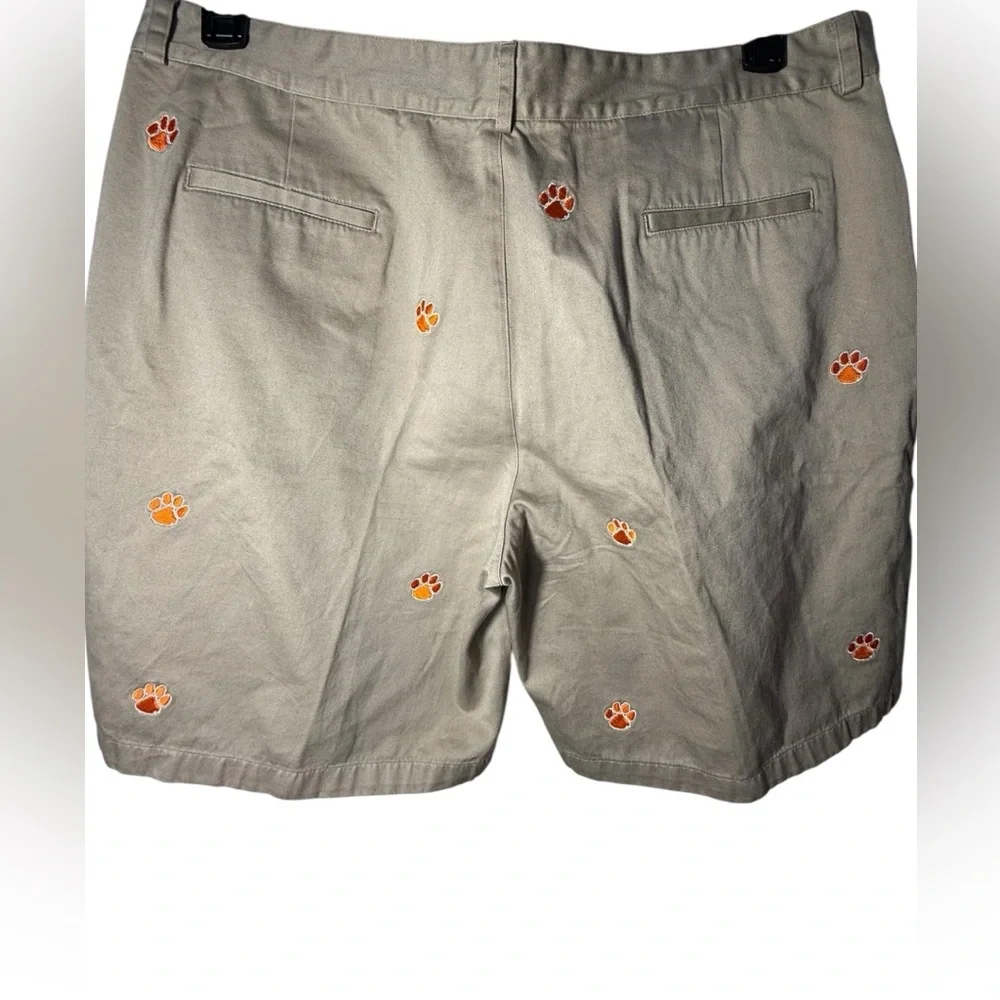 Campus Chinos Men’s Clemson Tigers Embroidered PW Print Shorts